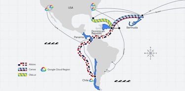 Google anuncia una nueva red de cables submarinos entre América y Europa