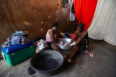 La vida en un centro de refugiados en Haití, bajo la esperanza de volver pronto a casa