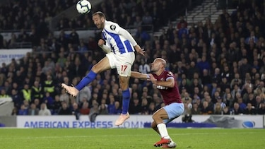 El Brighton corta la racha del West Ham de Pellegrini