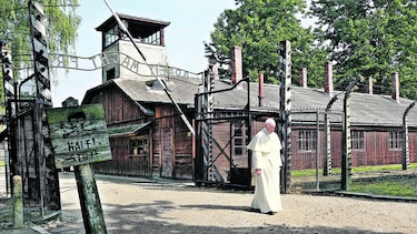 El papa Francisco en Auschwitz