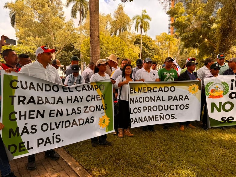 Arroceros marchan hasta la presidencia para reclamar pagos atrasados