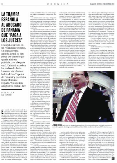 Sórdidas confesiones del abogado Janio Lescure