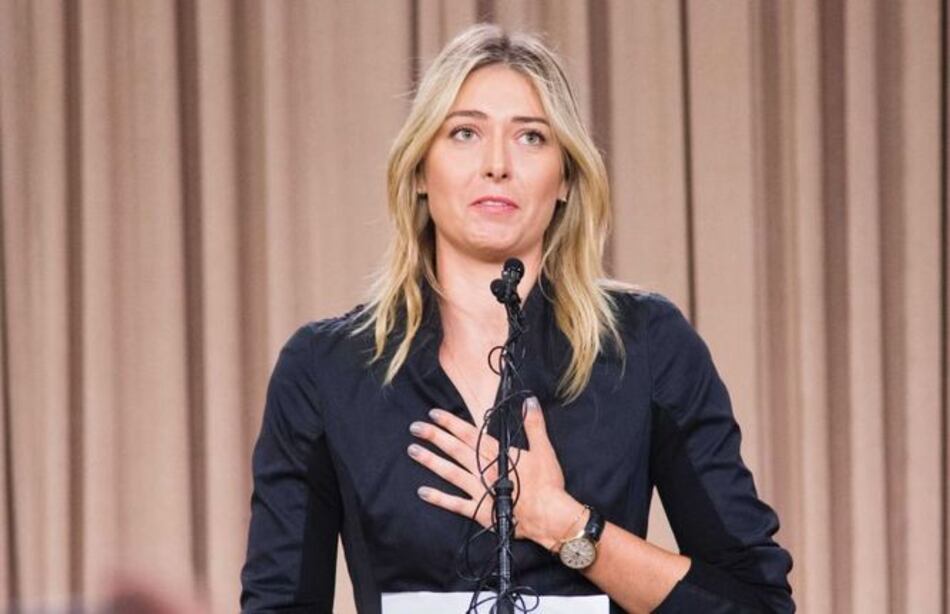 TAS reduce suspensión de Sharapova a 15 meses