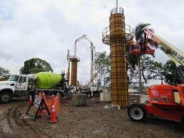 Empieza vaciado de concreto en columnas de la línea 2 del Metro
