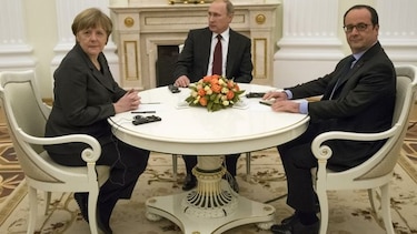 Vladimir Putin y los líderes europeos marcan hoja de ruta para la paz en Ucrania