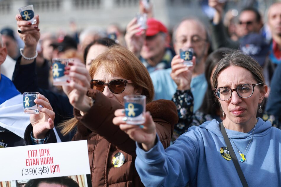 Miles de judíos conmemoran en Londres los dos años del ataque de Hamás en Israel