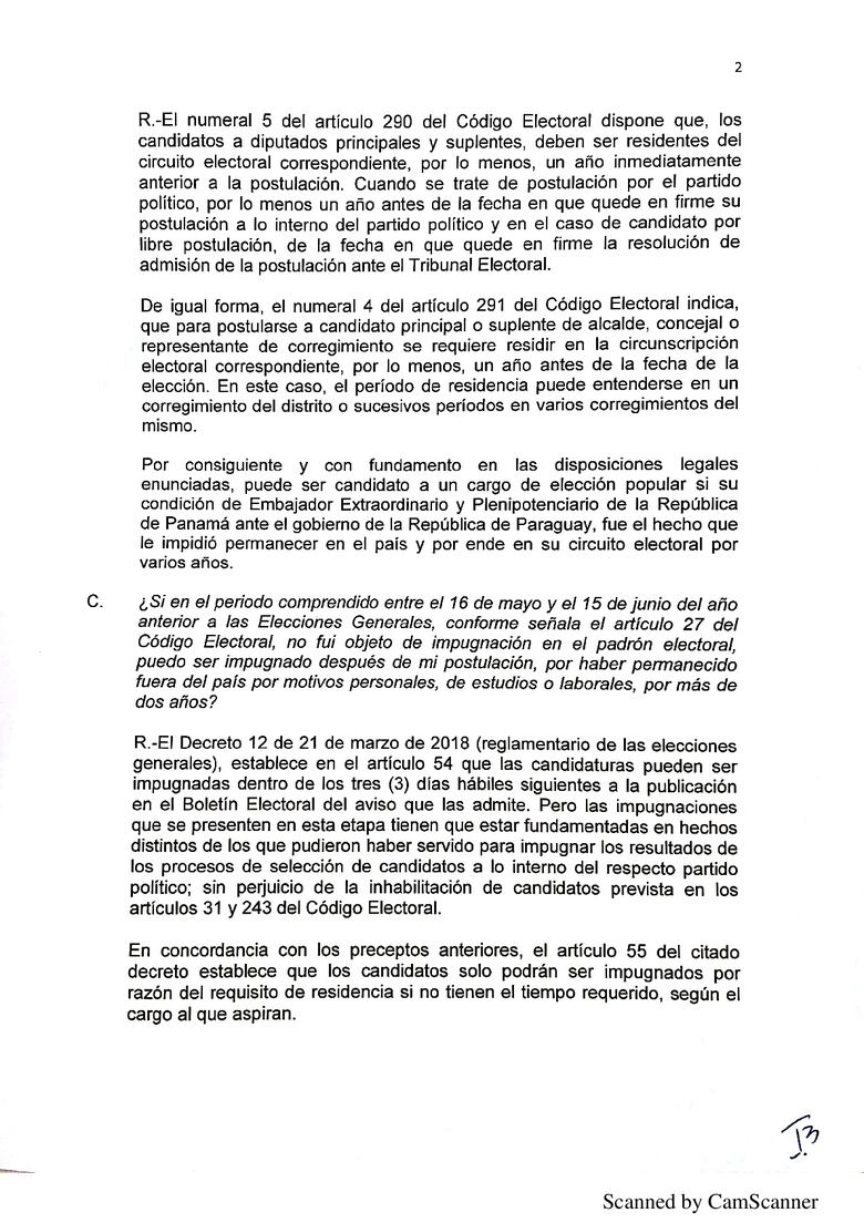La residencia electoral y el caso Ricardo Martinelli