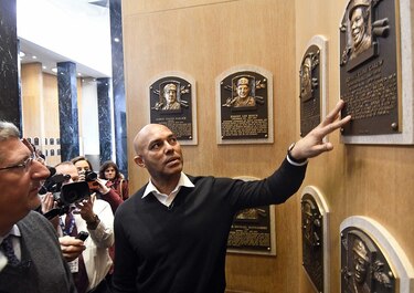 El panameño Mariano Rivera visita el salón de los inmortales
