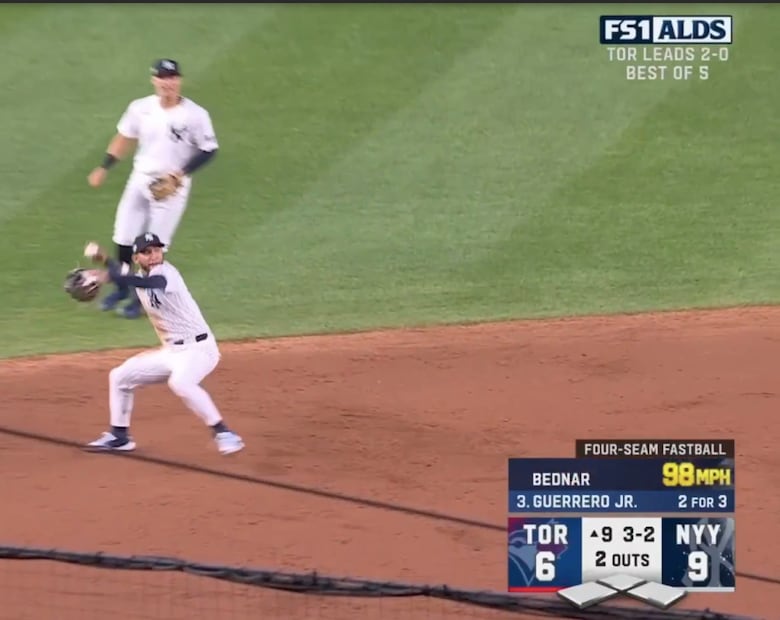 José Caballero sella con un out espectacular la remontada de los Yankees