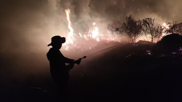 Autoridades controlan fuego en área protegida de Tierras Altas