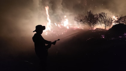 Autoridades controlan fuego en área protegida de Tierras Altas