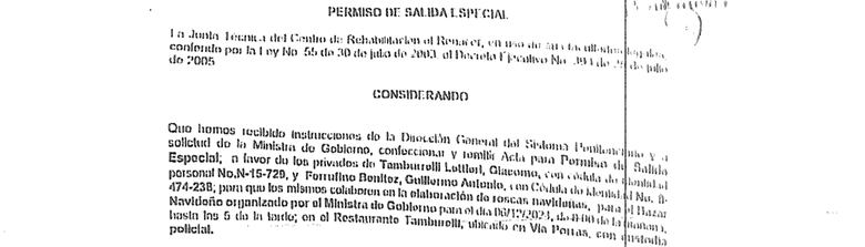 La ministra asegura que Ferrufino y Tamburrelli pasarán Navidad en El Renacer, pero defiende que salgan a hornear pan