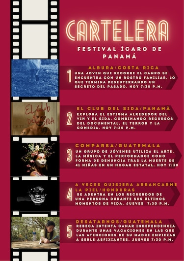 Cortos, documentales y largometrajes: el Festival Ícaro llega a Panamá