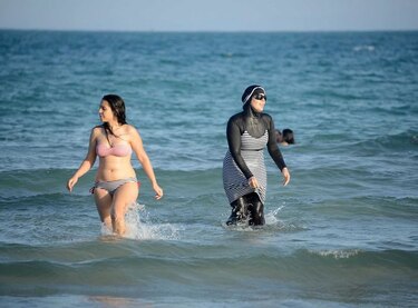 Avance del burkini islámico, de reciente aparición, es difícil de cuantificar