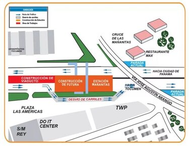 Metro de Panamá realizará desvíos de carriles a partir del sábado 14 de mayo