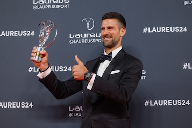Djokovic gana por quinta vez el Laureus al mejor deportista
