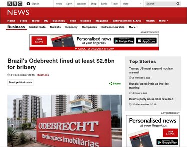 Así reflejan medios internacionales el escándalo de los millonarios sobornos pagados por Odebrecht