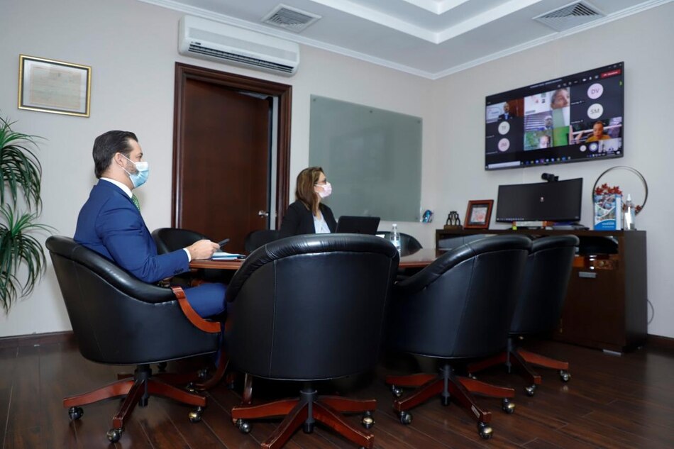 Ministros Martínez y Sucre explican a empresarios el plan de contingencia ante el repunte de casos