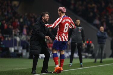 Simeone histórico, el Atlético es tercero tras goleada