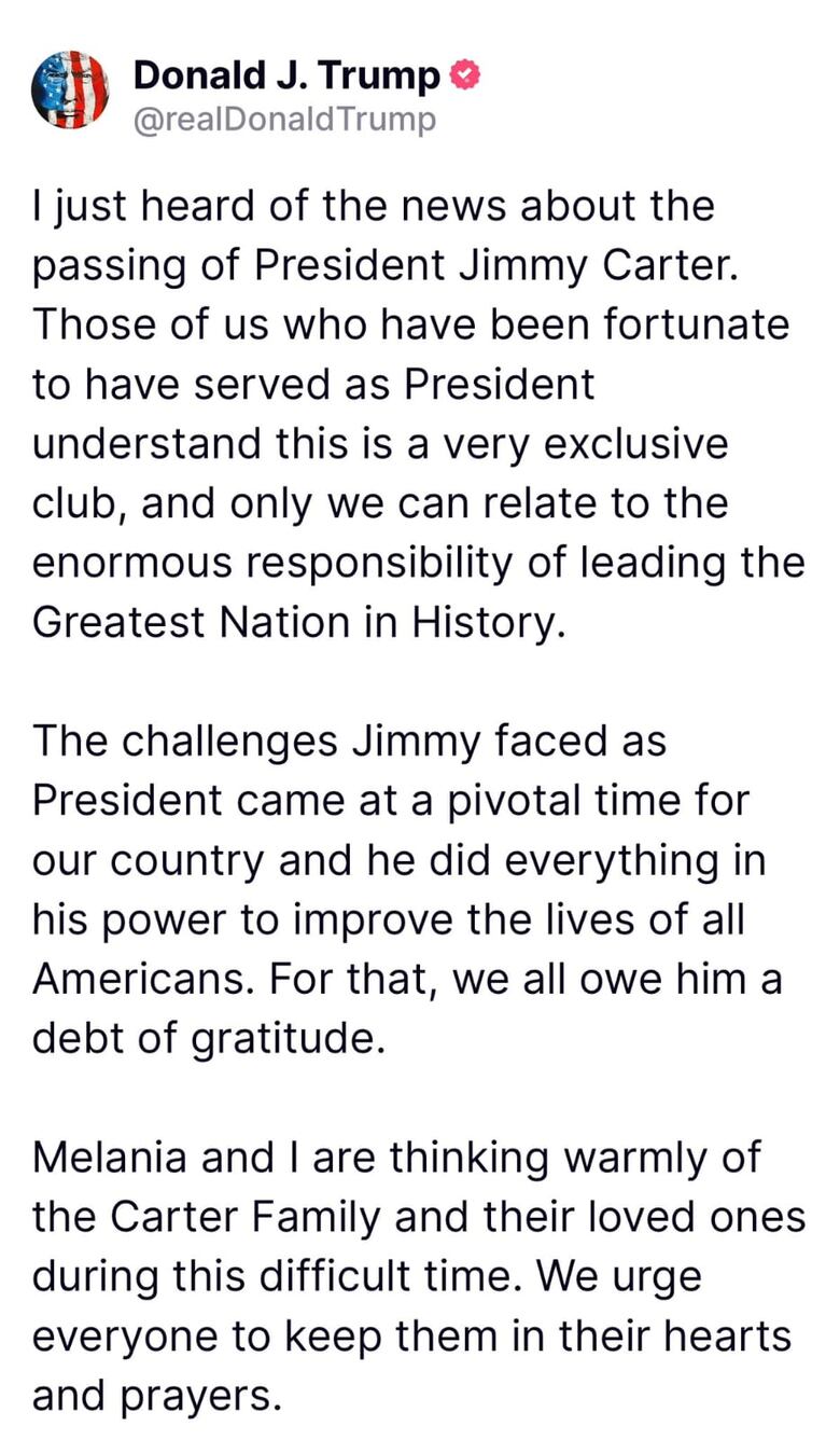 Adiós a Jimmy Carter: el expresidente de Estados Unidos que fue figura clave en la historia de Panamá