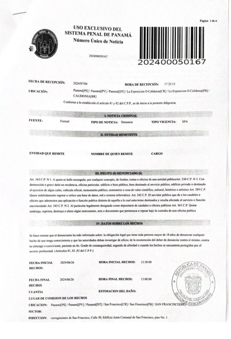 Serena Vamvas presentó denuncia penal por falta de información en el sistema contable en la junta comunal de San Francisco