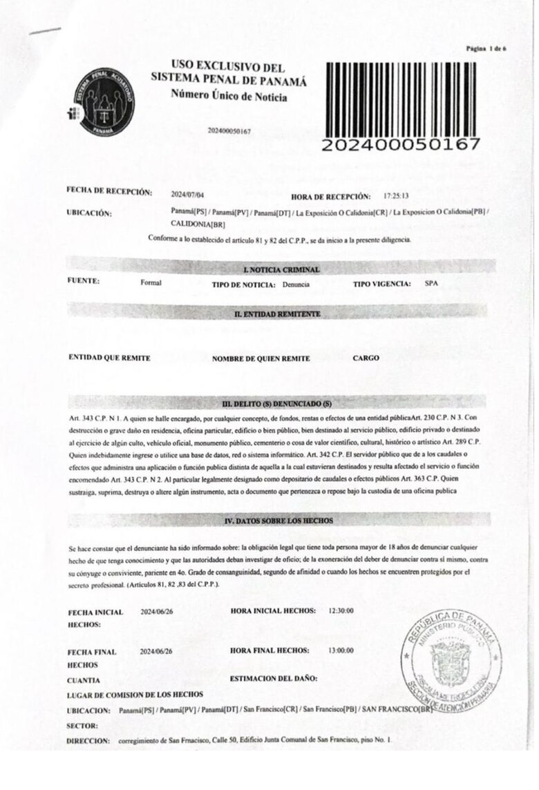 Serena Vamvas presentó denuncia penal por falta de información en el sistema contable en la junta comunal de San Francisco