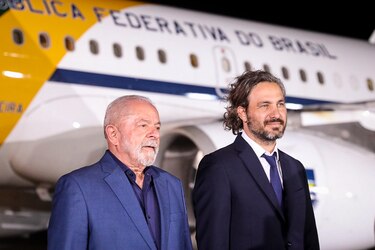 Lula llega a la Casa Rosada para reunirse con Alberto Fernández