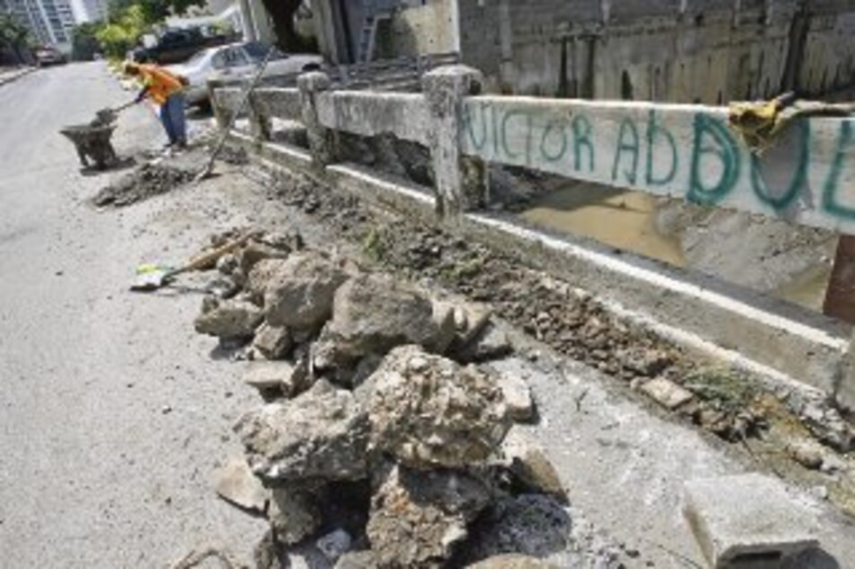 Drenajes estaban obstruidos con caliche