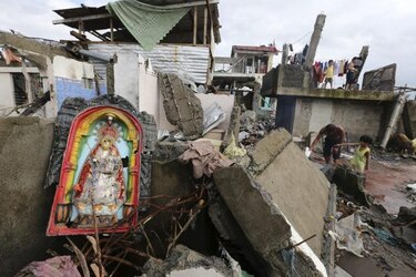 Una Navidad entre escombros en Filipinas