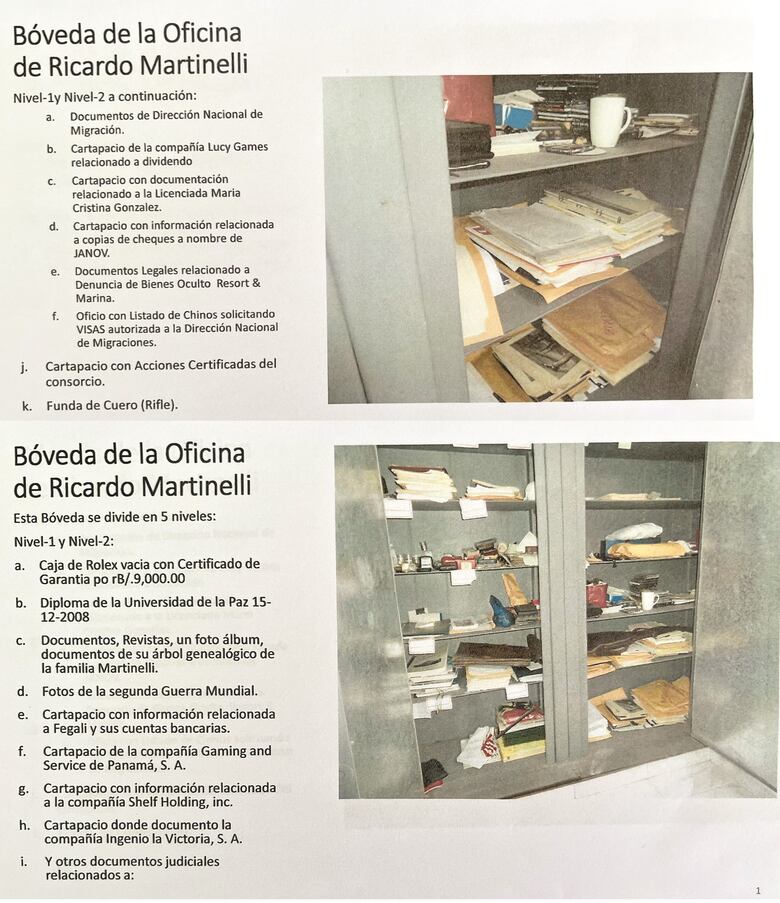 Oro, plata y dinero se hallaron en cajas fuertes del Súper 99