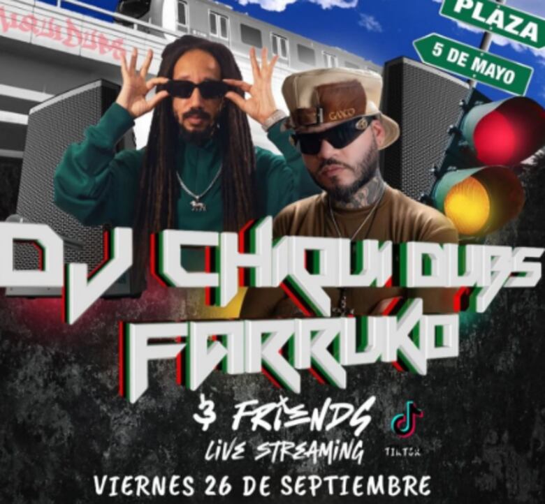 Farruko comparte tarima con artistas urbanos en la Plaza 5 de Mayo