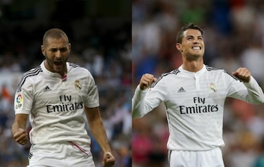 Real Madrid gana con goles de Benzema y Cristiano