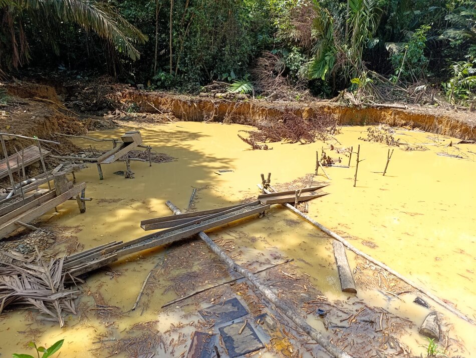 Ministerio Público y Senan desmantelan campamento de minería ilegal en Coclé del Norte