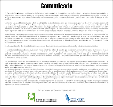 Gremios periodísticos panameños rechazan anteproyecto de ley sobre 'derecho al olvido'