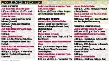 Agenda del ‘jazz’