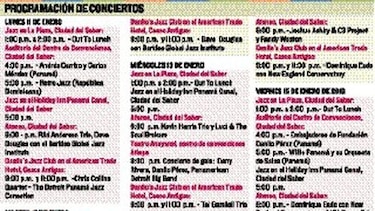 Agenda del ‘jazz’