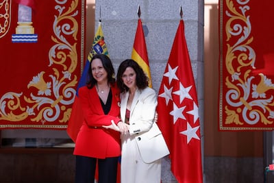 María Corina Machado recibe la Medalla de Oro de Madrid: ‘Siento que hoy empieza nuestro retorno’