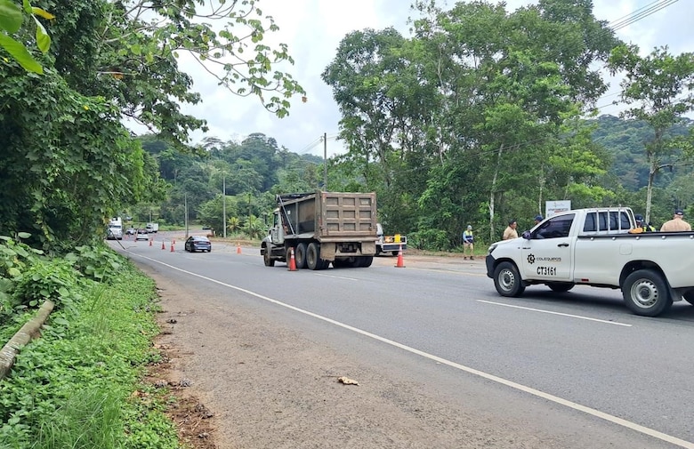 MOP anuncia cierre total de la Vía Transístmica en El Guarumal, Colón, por reparaciones urgentes