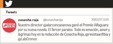 Periodista chileno gana premio Alfaguara