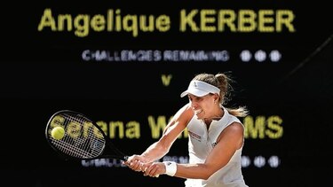 Kerber agua la fiesta de Serena en Wimbledon