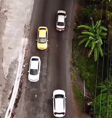 Tramo de la vía en La Cabima, en Panamá norte, presenta riesgo de colapso