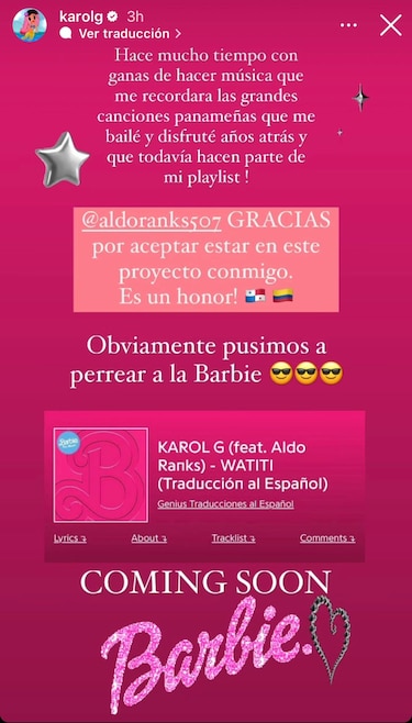 Aldo Ranks y Karol G serán parte de la banda sonora de ‘Barbie’, la película