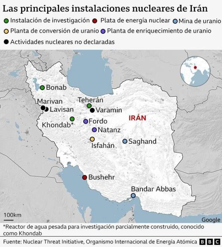 Los mapas y gráficos que muestran cómo fue ‘Martillo de Medianoche’, la operación militar de Estados Unidos contra Irán