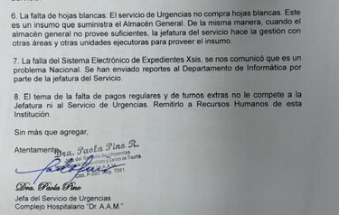 La falta de hojas blancas agrava la crisis médica en el Complejo Hospitalario de la CSS