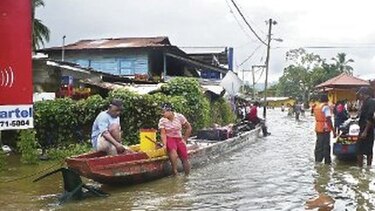 En Yaviza brilla el sol, pero sigue inundada