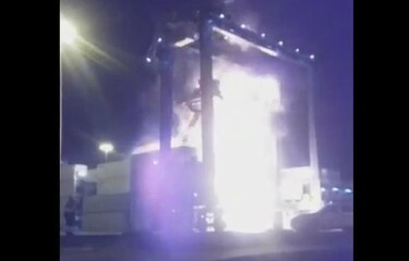 Video: Incendio en Panamá Ports Colón deja varios contenedores dañados