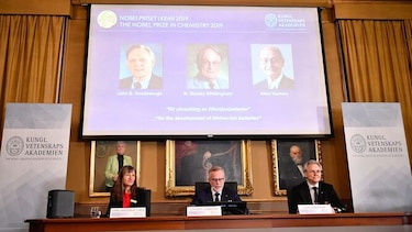 Nobel de Química a tres investigadores por desarrollar las baterías de litio