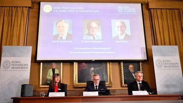 Nobel de Química a tres investigadores por desarrollar las baterías de litio