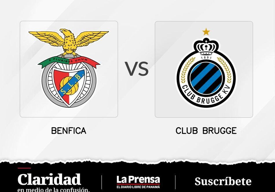 Club Brujas juega como local el primer encuentro ante SL Benfica