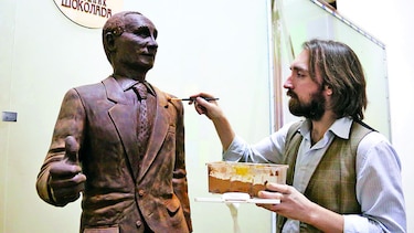 Un Putin de chocolate